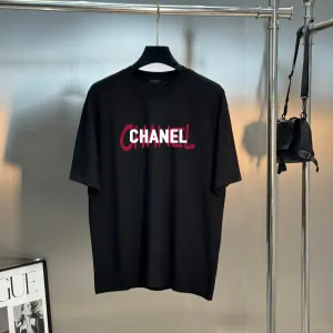 Luxury Aaa Chanel Cotton Short-Sleeved T-Shirt