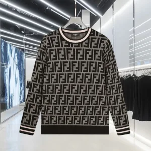 Designer Fendi Jacquard Long-Sleeved Shirts For Spring