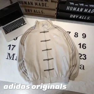 Luxury Adidas Outerwear Red Suede