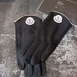 Designer Reps Moncler Gloves Black Fleece Soft And Smooth Autumn Winter
