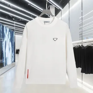 Luxury Prada Knit Fabric Long-Sleeved Shirts For Spring