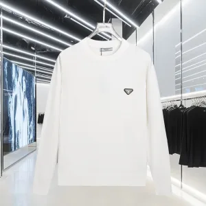 Aaa Prada Knit Fabric Long-Sleeved Shirts For Spring