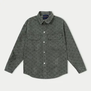 Luxury Aaa Louis Vuitton Denim Coat