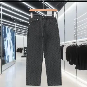 Super Clone Luxury Louis Vuitton Trousers Red Jacquard