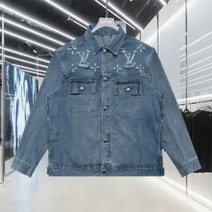 Designer Louis Vuitton Outerwear Red Denim