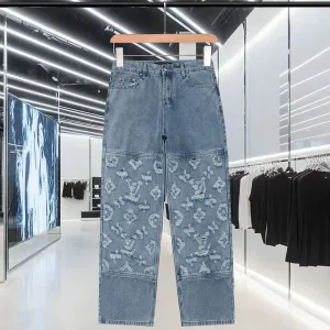 Designer High Quality Louis Vuitton Trousers Red