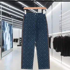 High Quality Designer Louis Vuitton Denim Pants For Fall