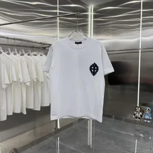 1:1 Designer Chrome Hearts Denim Short Sleeves For Autumn