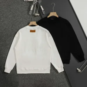 Super Clone Louis Vuitton Sweatshirt Red Cotton Pure Double Needle Stitching Embroidery