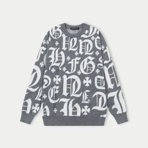 Designer Chrome Hearts Wool Sweater For Autumn