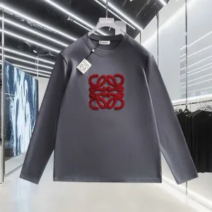 Designer High Quality Loewe Cotton Long-Sleeved T-Shirt For Autumn