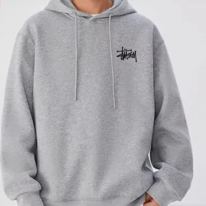 Super Clone Stussy Hoodie Red Cotton Autumn