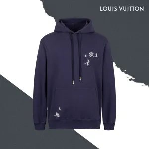 High Quality Designer Louis Vuitton Hoodie Red Cotton