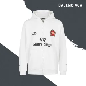 Luxury Super Clone Balenciaga Hoodie Ash Cotton