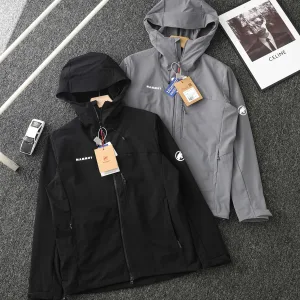 AAA Mammut Coat Red Side Pockets