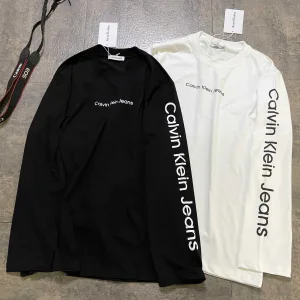 Super Clone Calvin Klein Long Sleeves Black Cotton Pure