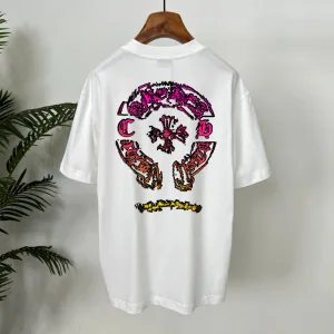Luxury Chrome Hearts Cotton Short-Sleeved T-Shirt