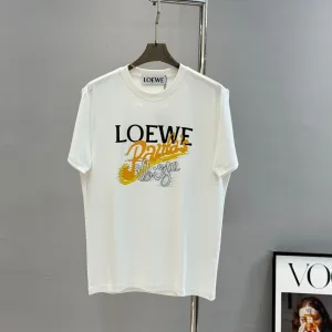 Luxury Aaa Loewe Cotton Short-Sleeved T-Shirt