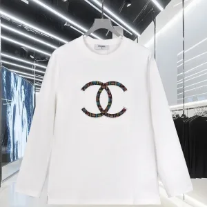 Luxury High Quality Chanel Cotton Long-Sleeved T-Shirt For Fall