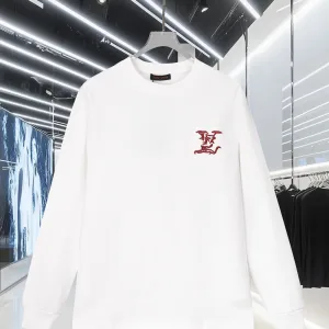 Designer High Quality Louis Vuitton Cotton Long-Sleeved T-Shirt For Fall