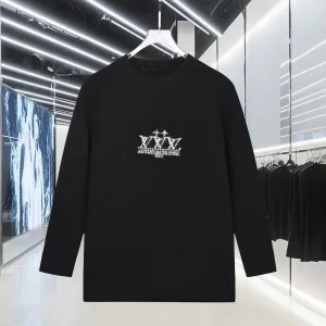 Luxury Designer Louis Vuitton Knit Fabric Long-Sleeved Shirts For Autumn
