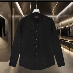 Luxury Aaa Gucci Tencel Long-Sleeved Shirt