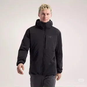 Luxury Archaeopteryx Coat Black Down Nylon Sturdy And Durable Adjustable Drawstring