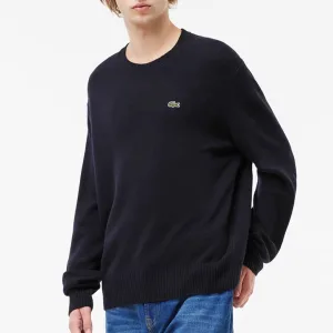 Super Clone Reps Lacoste Sweater Red Wool Simple Design Sophistication