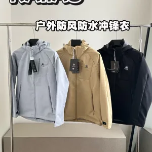 AAA Super Clone Iceberg Jacket Red Windstopper Quick-Drying Running Exquisite Workmanship Urban Outdoor Spring Patch Side Pockets