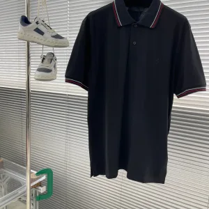 Aaa Designer Prada Breathable Fabric Short Sleeves For Summer