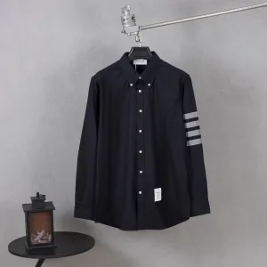 Luxury High Quality Thom Browne Shirt Red Flannel Exquisite Workmanship Sophistication
