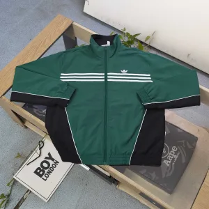 Super Clone Adidas Coat Red Woven Fabric