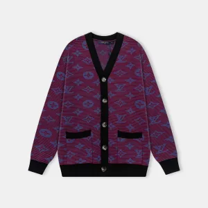 Designer Louis Vuitton Jacquard Sweater For Winter