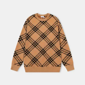 Designer Burberry Jacquard Sweater For Winter