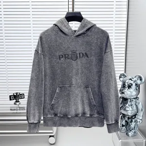 Luxury Prada Long-Sleeved Sweatshirt For Fall