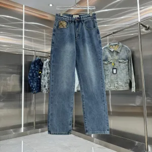 Aaa Designer Gucci Jacquard Jeans