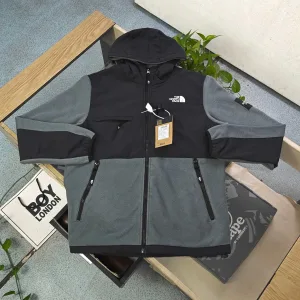 High Quality The North Face Jacket Red Fleece Street Style Streetwear Outdoor Functionality Winter Warm Patch Zippered Pocket