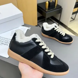 Aaa 1:1 Margiela Cowhide Skate Shoes For Winter