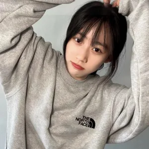 High Quality North Hoodie Black Cotton Fleece Autumn