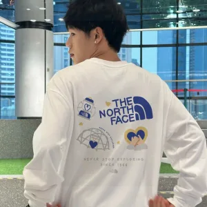 High Quality North Hoodie Black Cotton Fleece Autumn