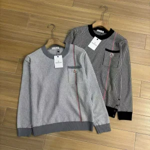 AAA Designer Monk Sweater Ash Wool Formal Business Autumn