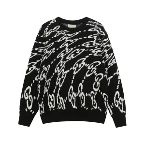 Aaa Gucci Jacquard Sweater For Winter