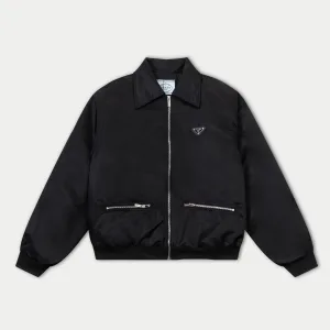 Luxury Prada Leather Jacket For Fall