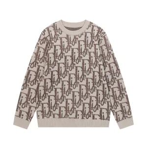 Luxury Dior Jacquard Sweaters
