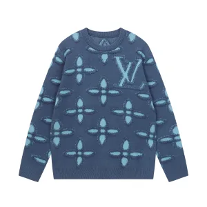 High Quality Aaa Louis Vuitton Jacquard Long-Sleeved Sweater