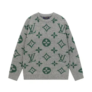 High Quality Louis Vuitton Jacquard Long-Sleeved Sweater