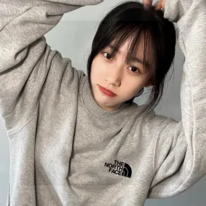 High Quality AAA North Hoodie Black Cotton Fleece Autumn
