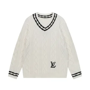 Designer High Quality Louis Vuitton Jacquard Sweater