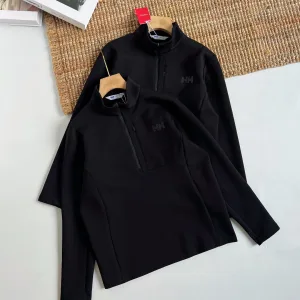 High Quality Designer Helly Hansen Long-Sleeved T-Shirt Red Cotton Light Outdoor Understated Luxury Spring Autumn Winter