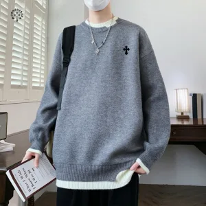 Reps Super Clone Chrome Hearts Sweater Red Knitted Fabric